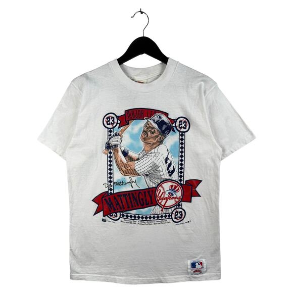 Vintage New York Yankees Don Mattingly MLB T-Shirt Medium - Picture 1 of 7